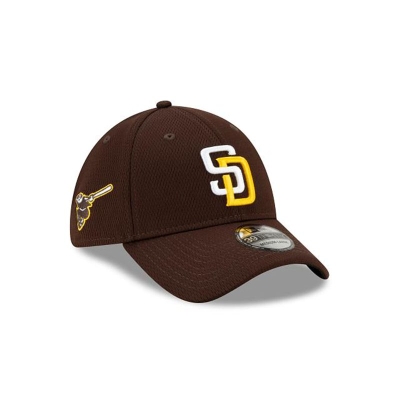 San Diego Padres Gorra | New Era MLB Batting Practice 39thirty Stretch Fit Cap Mexico - Marrom